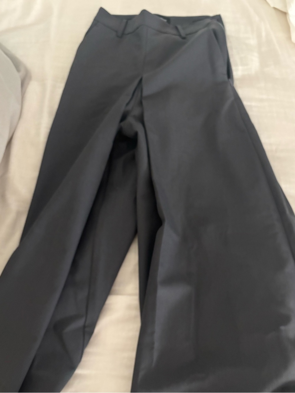 High-Waist Maxi Skirt with Front Pleat in Charcoal - Picture 3 of 4